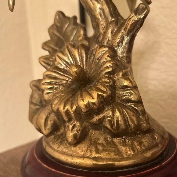Vintage Solid Brass Hummingbird Figurine - Picture 3 of 9